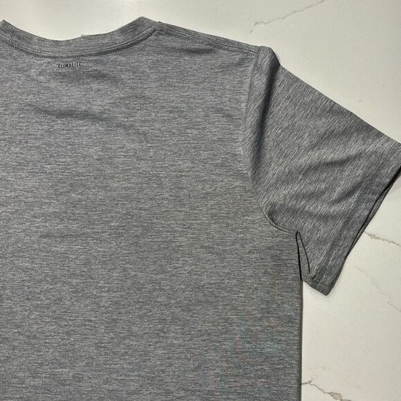 Adidas | Climalite Boys Grey T Shirt Black Logo gray Size XL 14/16 - Picture 10 of 16